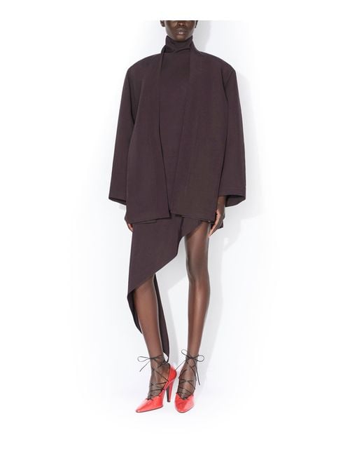 Alaïa Purple Paper-Blend Straight Jacket