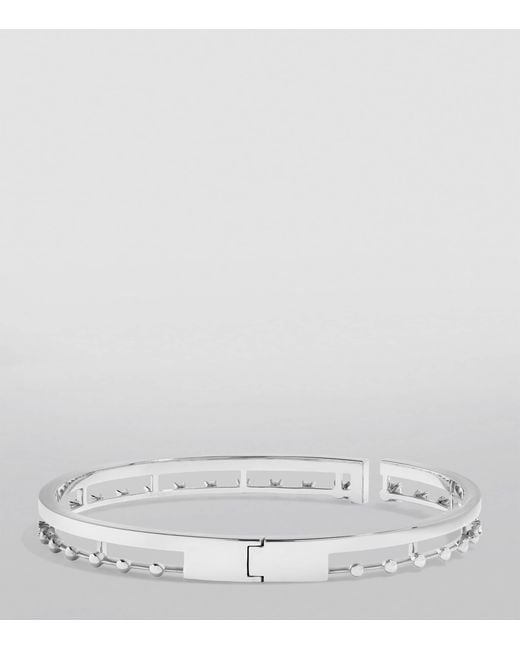 Marli New York Metallic Large And Diamond Avenues Bangle