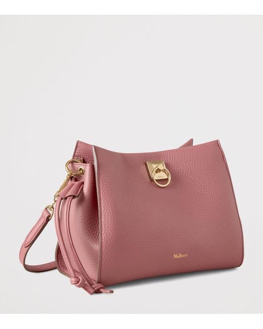 Mulberry Pink Small Leather Iris Shoulder Bag