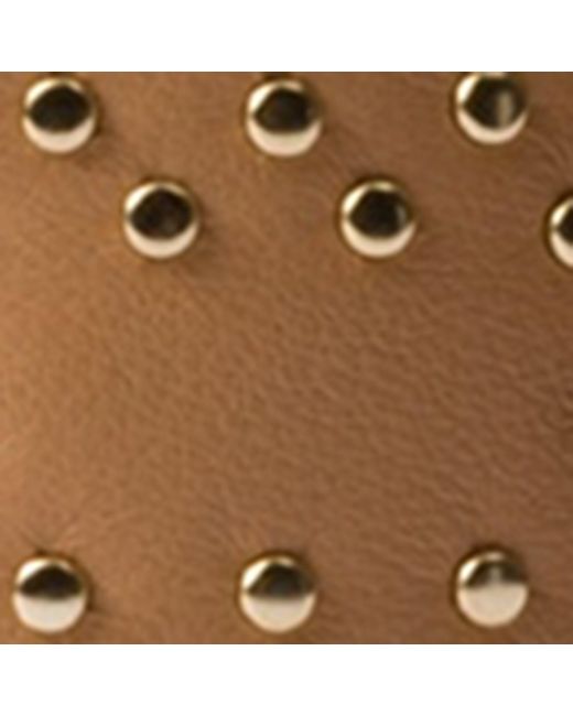 Prada Brown Leather Studded Belt