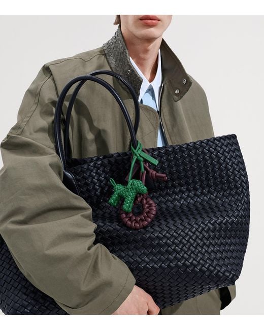 Bottega Veneta Green Lambskin Intrecciato Dog Charm