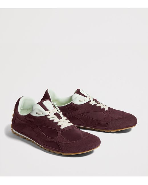 Bottega Veneta Purple Suede Orbit Flash Sneakers for men