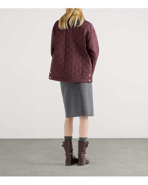 Prada Red Re-Nylon Quilted Jacket