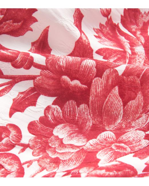 Sandro Red Floral Maxi Dress