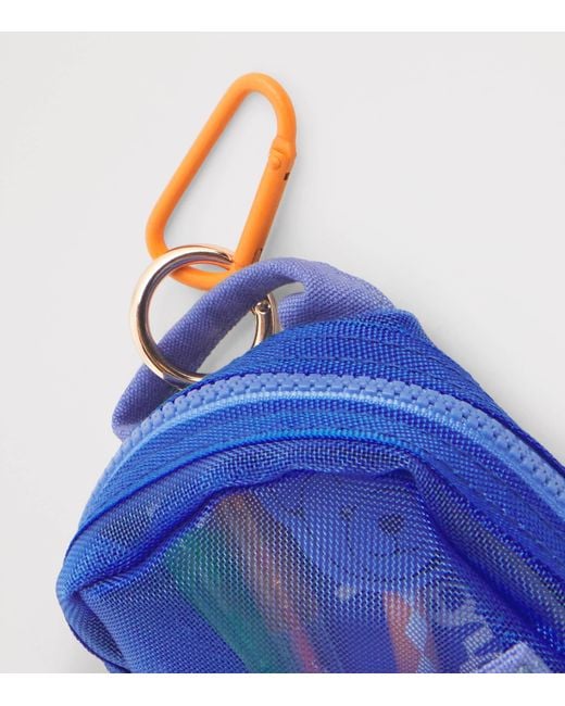 Harrods Blue Logo Backpack Keyring