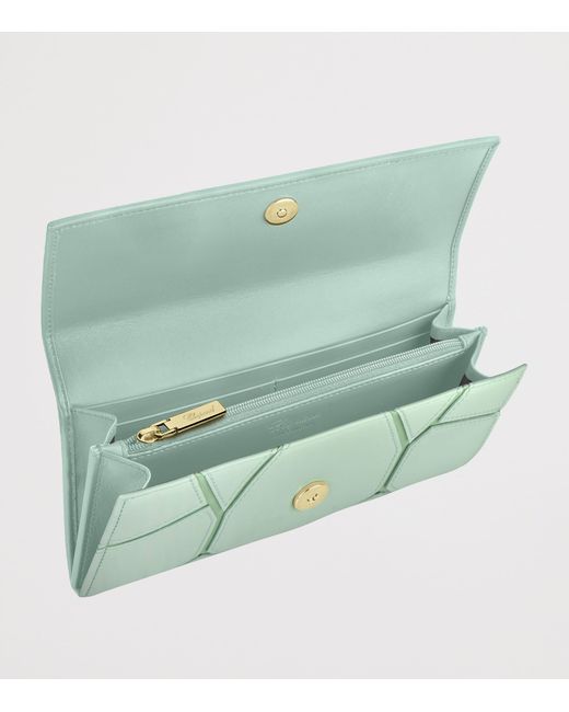 Chopard Green Leather Diamond Continental Wallet