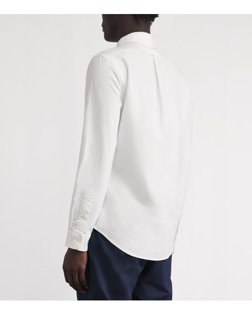 Polo Ralph Lauren White Slim Oxford Shirt for men
