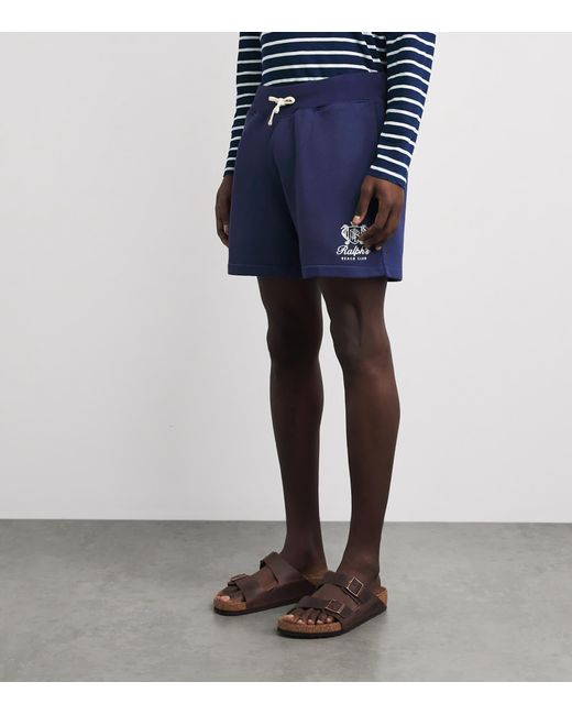 Polo Ralph Lauren Blue Cotton-Blend Beach Club Shorts for men
