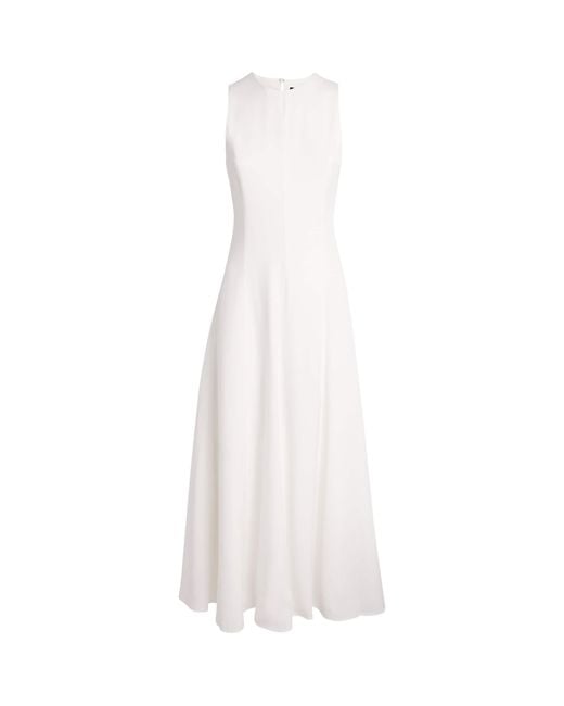 Maje White Backless Midi Dress