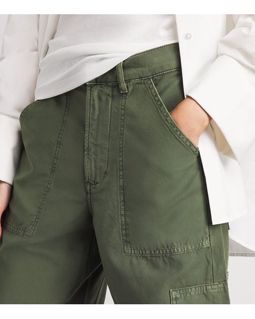 Citizens of Humanity Green Cotton Marcelle Utility Trousers