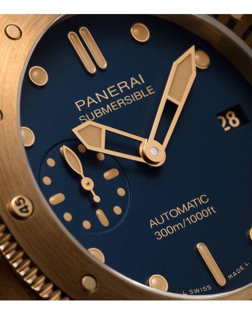 Panerai Blue Bronze Submersible Watch for men