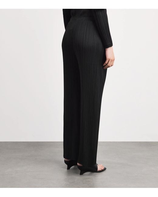 Pleats Please Issey Miyake Black Monthly Colors Trousers