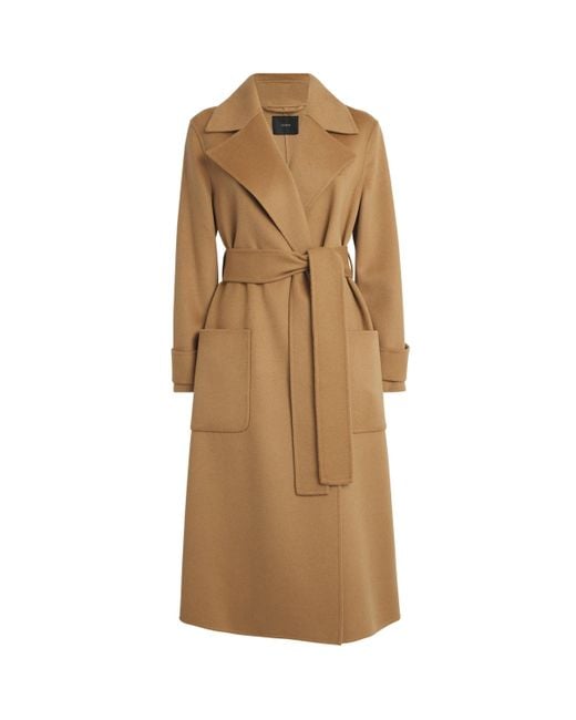 Joseph Natural Wool-Cashmere Double Face Arline Coat