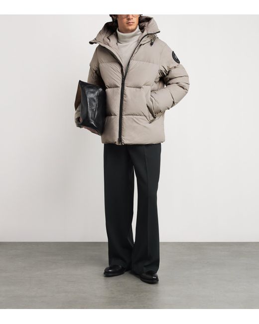 Canada Goose Brown Down Enduraluxe Packable Crofton Puffer Jacket for men