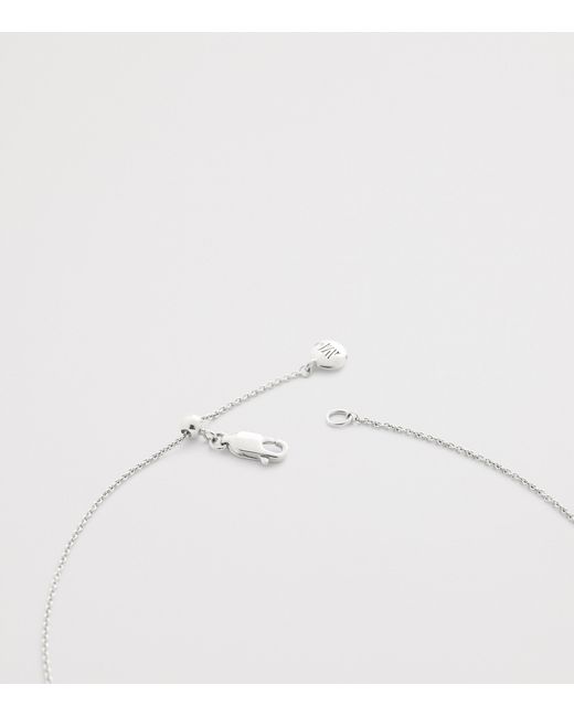 Monica Vinader White Sterling Chain Necklace