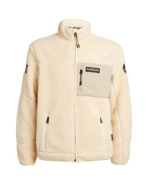 Napapijri Natural Fleece Yupik Zip-up Jacket for men