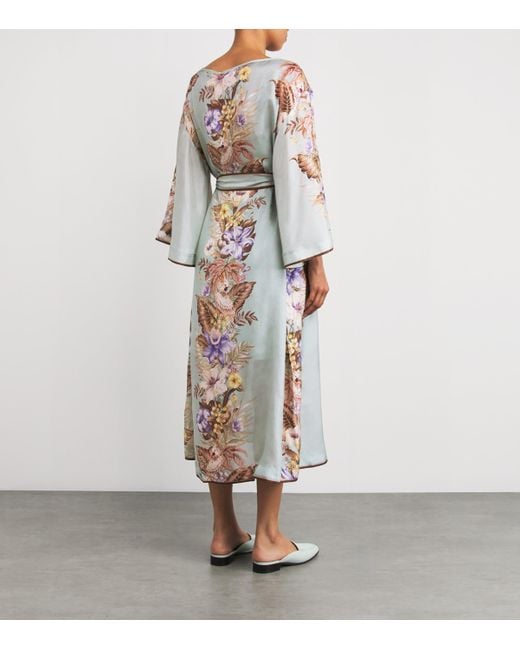 Zimmermann White Silk Coco Tunic Midi Dress
