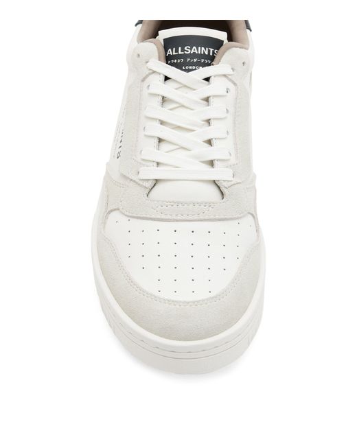 AllSaints White Leather Regan Sneakers for men