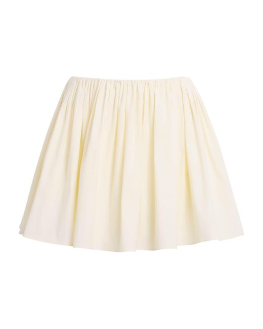 Brandon Maxwell Natural The Hadley Mini Skirt
