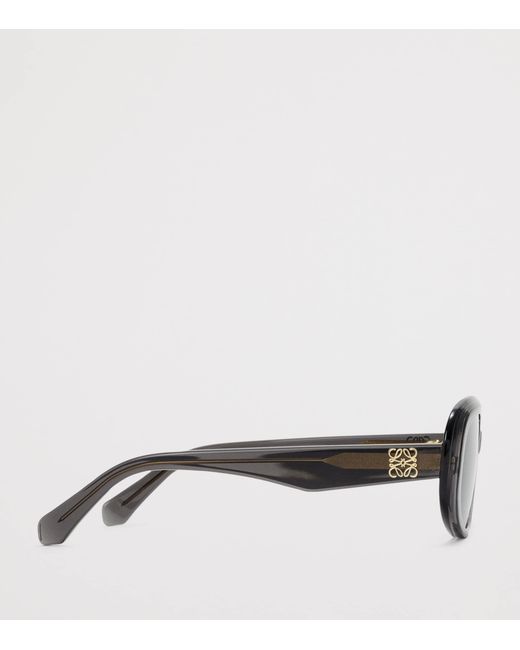 Loewe Blue Rectangular Steps Sunglasses