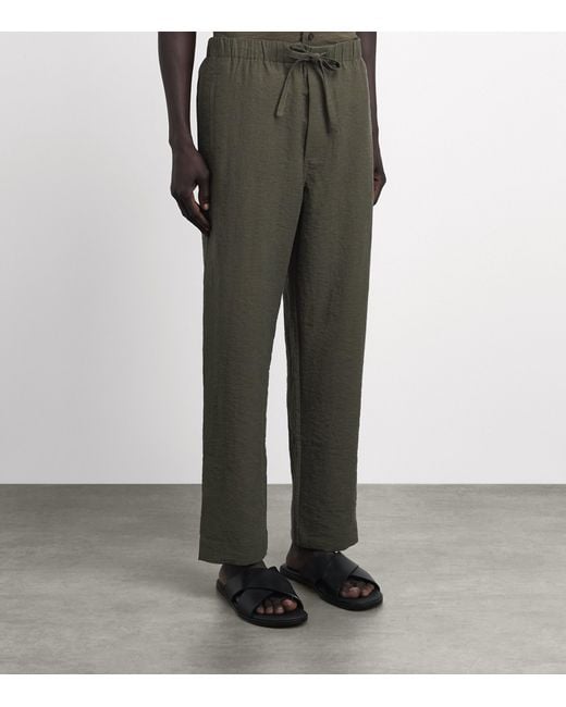 Commas Green Drawstring Resort Trousers for men