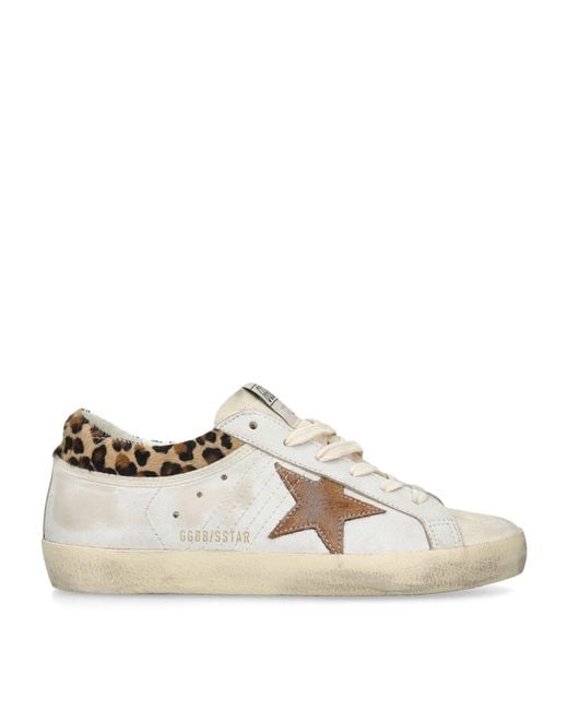 Golden Goose Deluxe Brand White Leather Super Star Sneakers