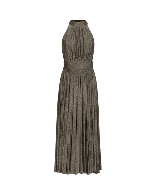 Dolce & Gabbana Natural Halterneck Midi Dress
