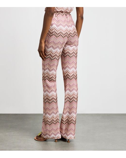 Missoni Pink Zigzag Flared Trousers