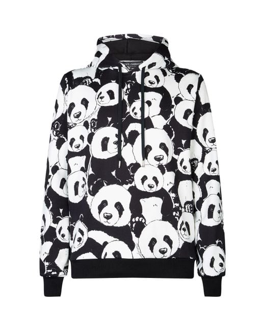 Dolce & Gabbana Black Panda Hoodie for men