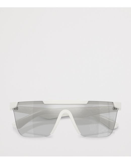 Burberry Gray Injected Be4480D Rectangle Sunglasses
