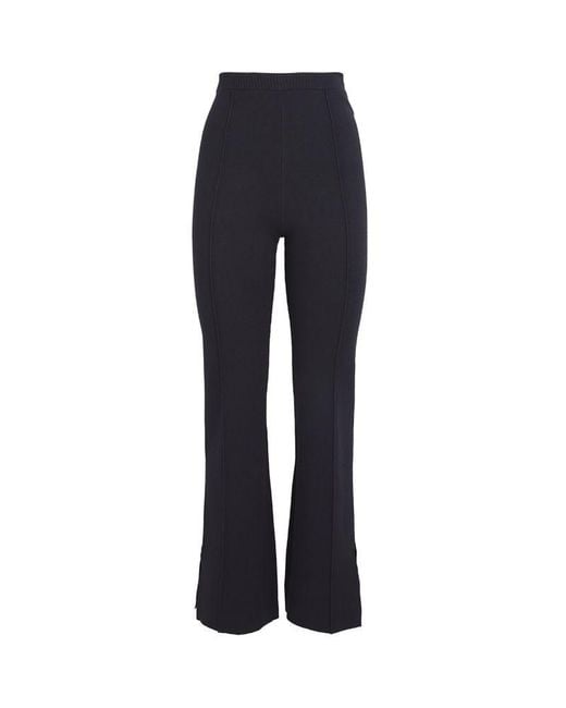 Claudie Pierlot Blue Knitted Flared Trousers