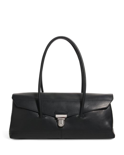 Lemaire Black Nappa Leather Gear Shoulder Bag