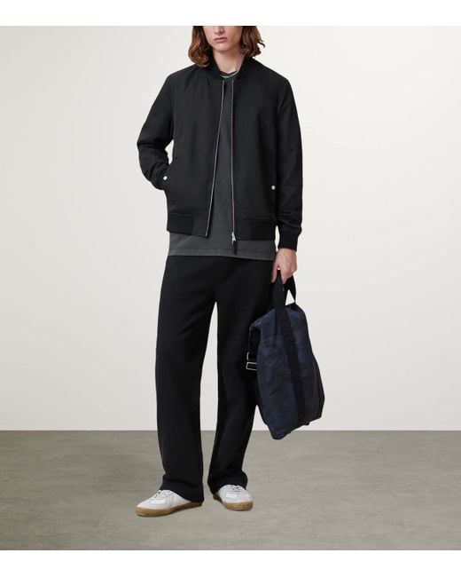 AllSaints Black Reversible Bassett Bomber Jacket for men