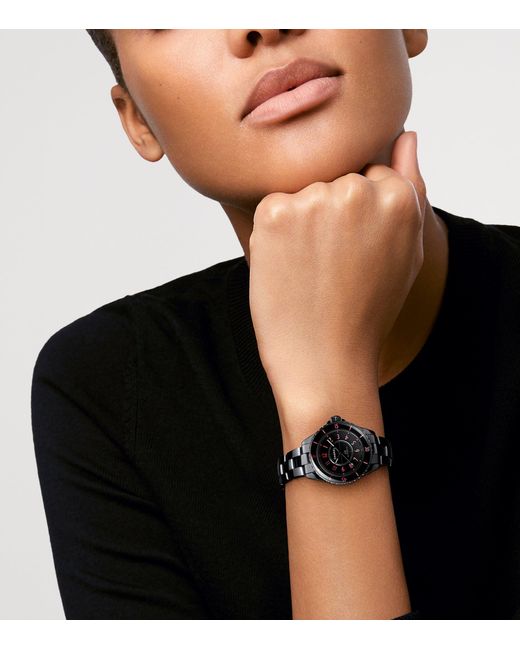 Chanel Black Ceramic And Steel J12 Blush Calibre 12.2 Watch