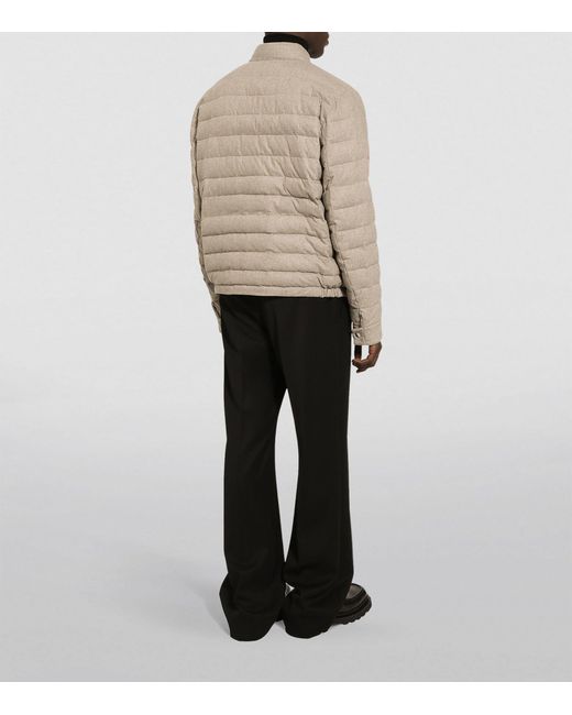 Dolce & Gabbana Natural Cashmere-blend Quilted Jacket for men
