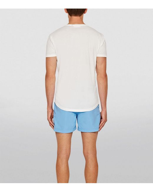 Orlebar Brown White Pima Cotton Ob-v T-shirt for men