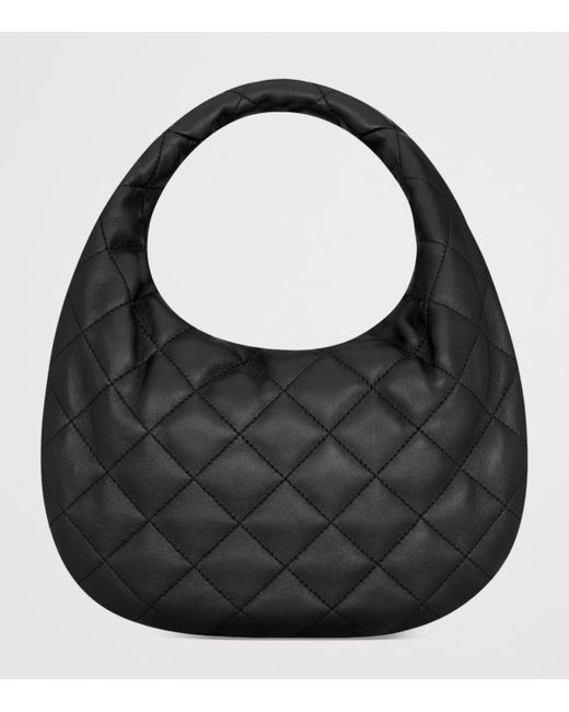 Saint Laurent Black Icarino Quilted Top-Handle Bag