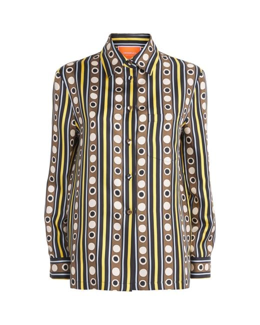 LaDoubleJ Multicolor Silk Printed Shirt