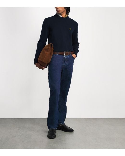 Jacob Cohen Blue Stretch-Cotton Sean Relaxed Jeans for men