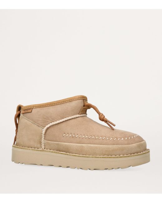 Ugg Natural Suede Ultra Mini Crafted Regenerate Boots for men