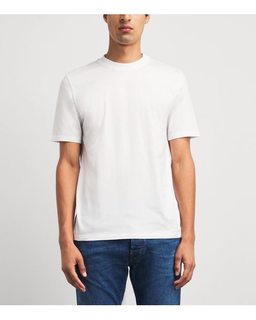 Jacob Cohen White Cotton Emblem Logo T-Shirt for men