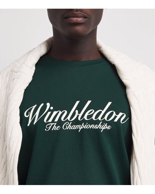 Ralph Lauren Green X Wimbledon Script T-Shirt for men
