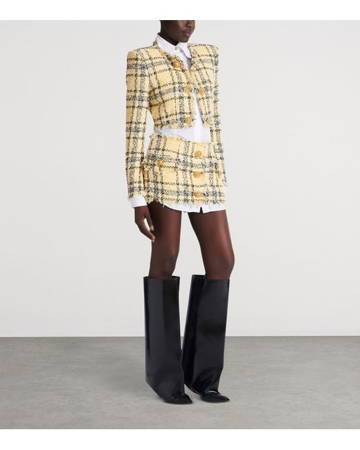 Balmain Metallic Tweed Glitter Jacket