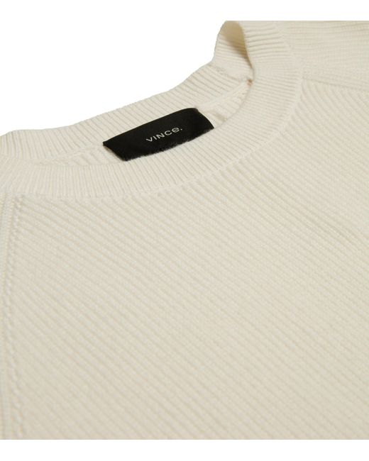 Vince White Linen Short-Sleeve Shirt for men