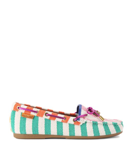 Kurt Geiger Blue Woven Eagle Moccasins