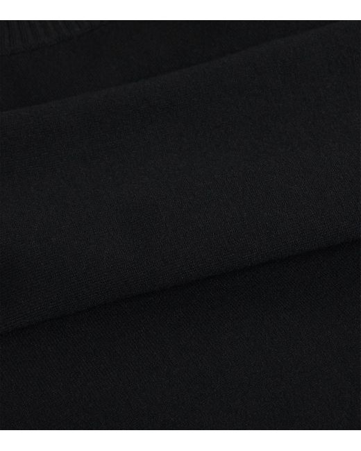 Max Mara Black Off-The-Shoulder Sweater