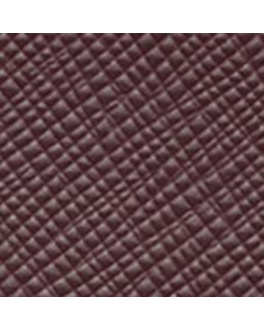 Prada Purple Saffiano Leather Card Holder for men