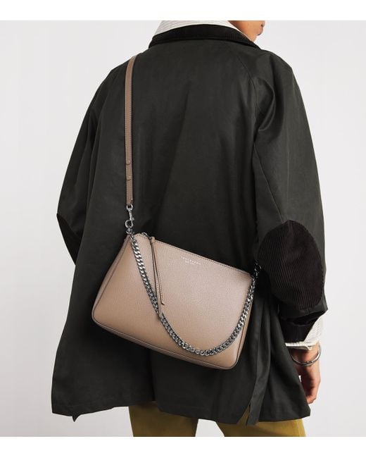 Tory Burch Brown Leather Perry Shoulder Bag