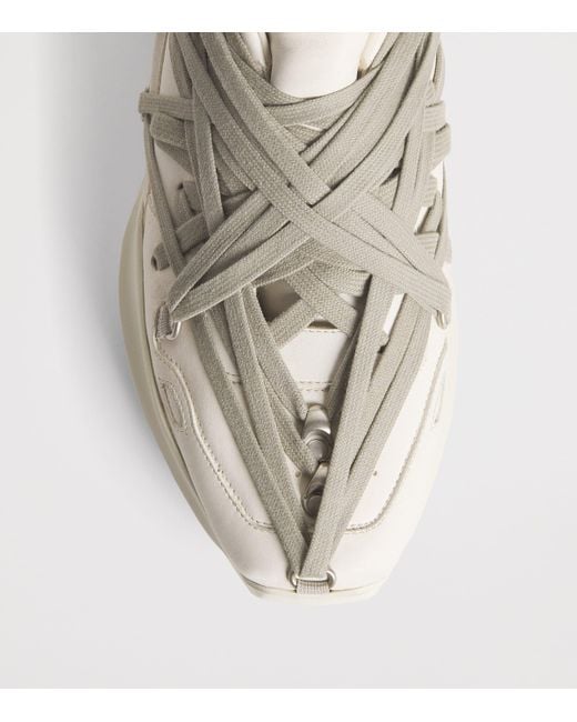 Rick Owens Natural Leather Geth Low-Top Sneakers for men
