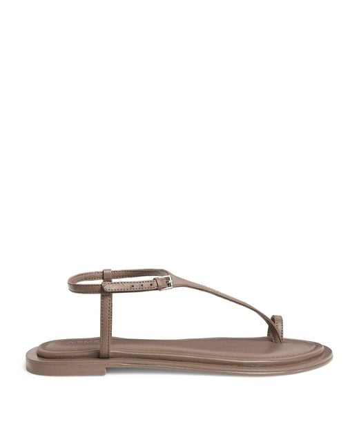A.Emery Brown Leather Alta Sandals